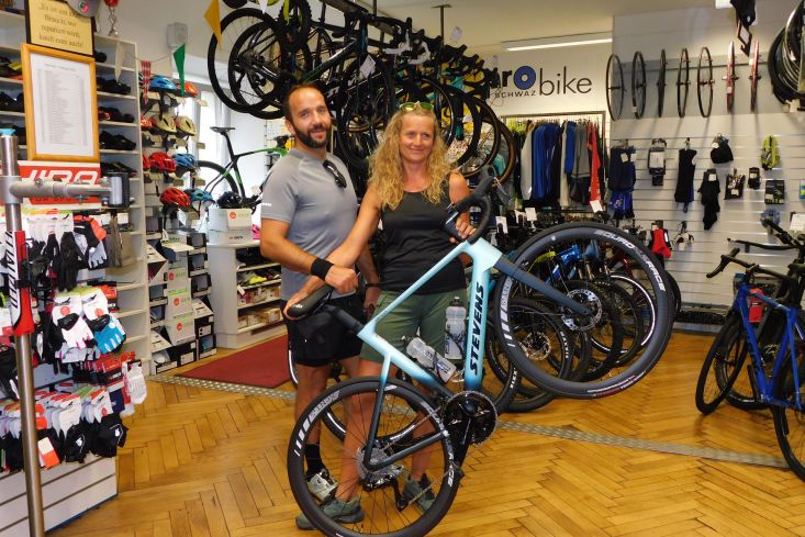 STEVENS ARCALIS mit  SHIMANO DURA ACE für Martin und Judith