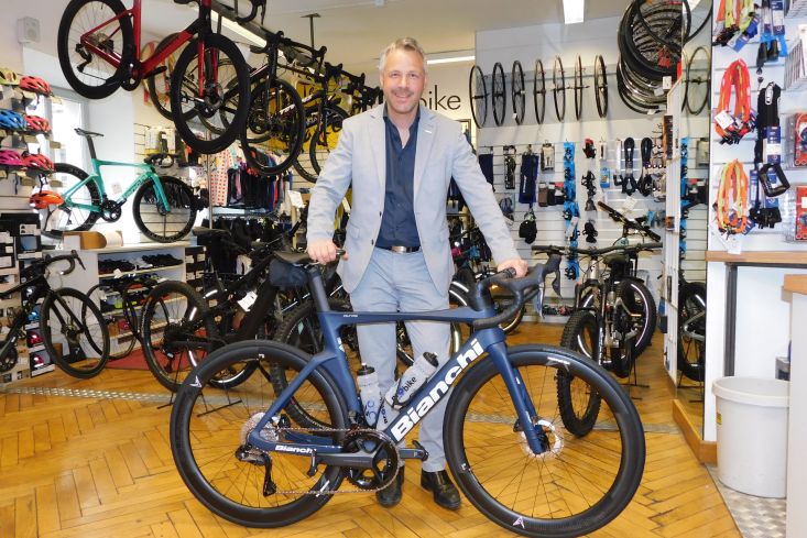 BIANCHI OLTRE COMP SHIMANO ULT DI2 - für Raiffeisen Regionalbank Schwaz-Wattens, Finanzierungsexperte Martin Sporer!