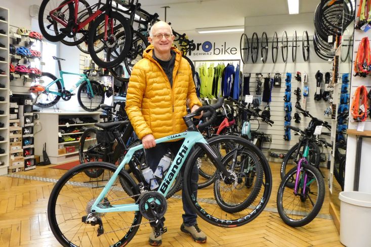 BIANCHI OLTRE mit SRAM RED - Zum 140jährigen Jubiläum von BIANCHI erfüllte sich Reinhard seinen Traum!