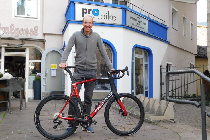 PINARELLO DOGMA X, Komfort und Speed für Peter.