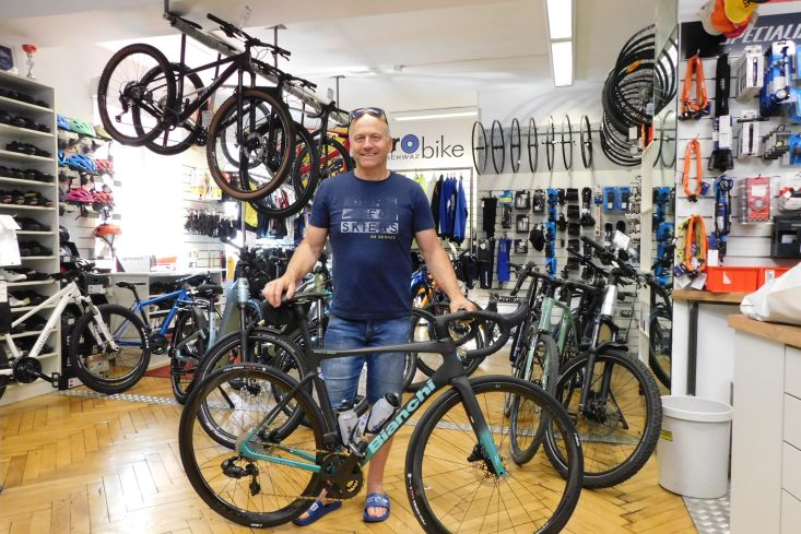 BIANCHI SPECIALISSIMA RC mit CAMPAGNOLO SUPER RECORD für Schisport Experte Johannes Lintner, Alpbach!