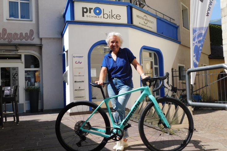 BIANCHI ARCADEX für die 20fach Master Weltmeisterin in St. Johann, Maria Zander